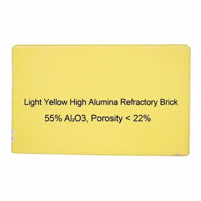comprar Light Yellow High Alumina Refractory Brick with 55% Al2O3 and Porosity Below 22% online manufacture