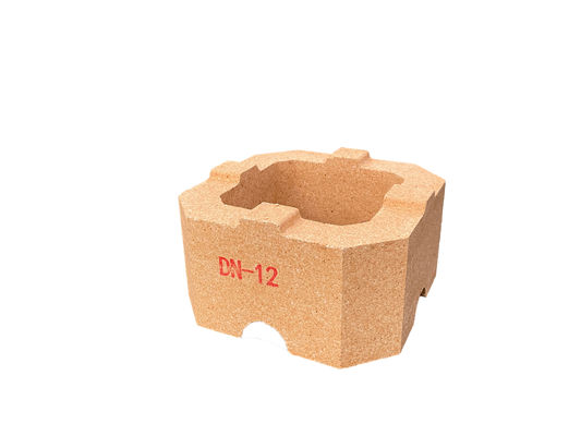 1520C tijolo de fogo de alto calor DN12 tijolos resistentes ao calor de baixo porosidade aparente